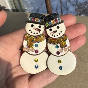 Festive Snowman Earrings